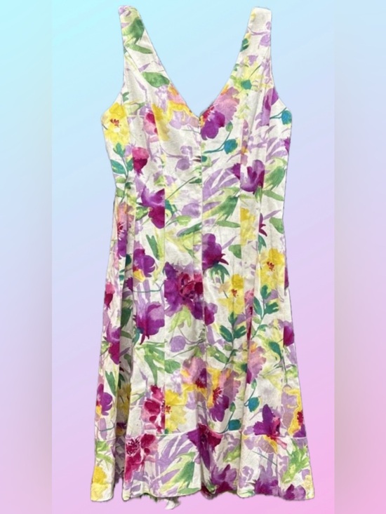 Chaps Dresses & Skirts - Chaps  V-Neck Midi Sundress —  NWT, Size 10